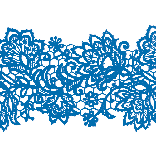 Кружево № 7 Синее Н-60 (3шт)