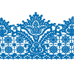 Мереживо №14 Синє Н-60 (3шт) Мереживо №14 Синє Н-60 (3шт)