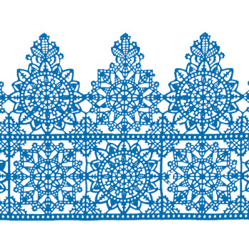 Кружево №15 Синее Н-60 (3шт)