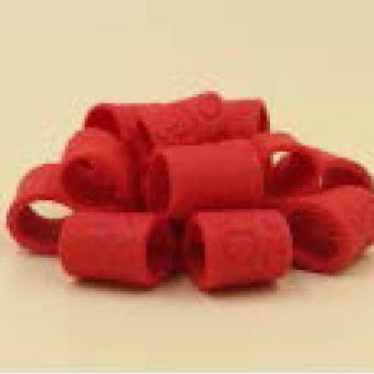 Бант об`ємний червоний /18шт