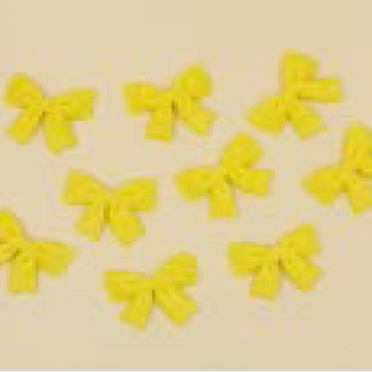 Бантики моно жовті 30*35мм /50шт