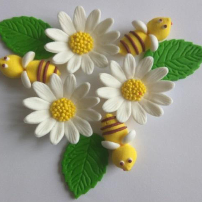 Ромашки и пчелки /46шт