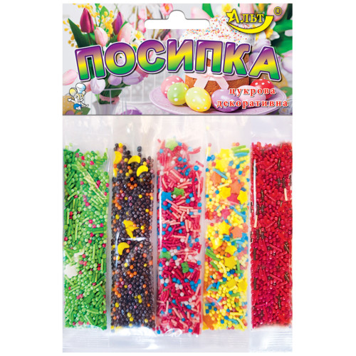 Пасхальна посипання Мікс (Альт) 5 стіки / 25гр Пасхальна посипання Мікс (Альт) 5 стіки / 25гр