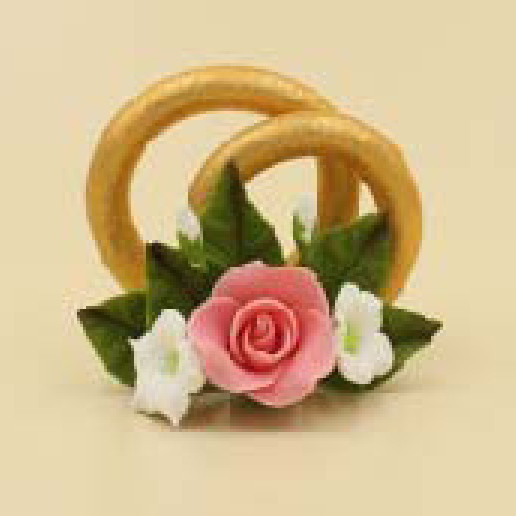 Обручки з трояндою 12шт/ящ   ***