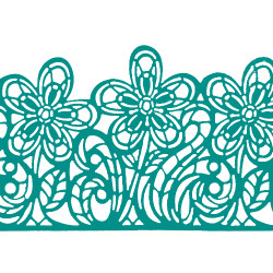 Мереживо № 4 Бирюзовое Н-60 (3шт) Мереживо № 4 Бирюзовое Н-60 (3шт)