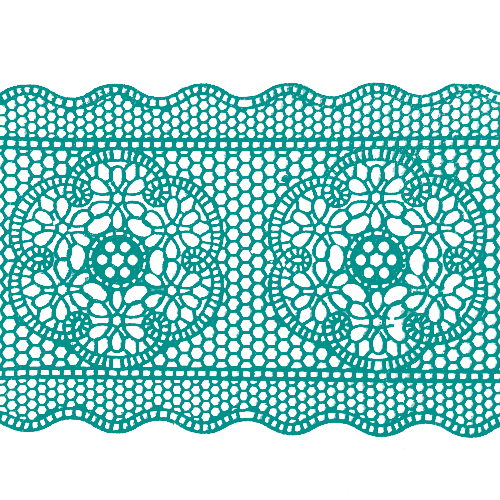 Кружево № 9 Бирюзовое Н-60 (3шт)