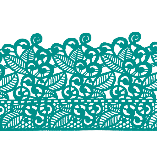 Мереживо №10 Бирюзовое Н-60 (3шт)