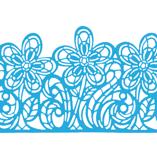 Мереживо № 4 Блакитне Н-60 (3шт)