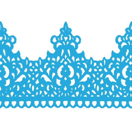 Мереживо № 5 Блакитне Н-60 (3шт)