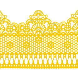 Мереживо № 3 Жовте Н-60 (3шт) Мереживо № 3 Жовте Н-60 (3шт)