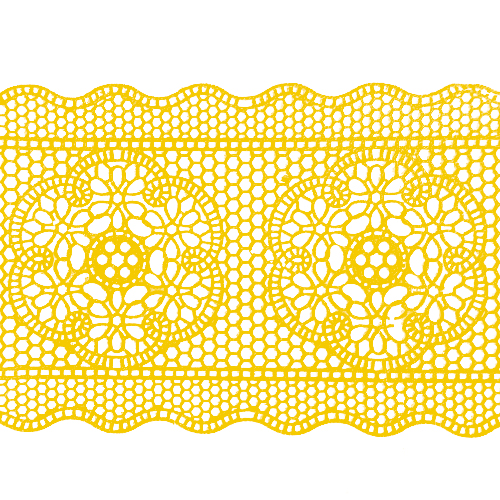 Мереживо № 9 Жовте Н-60 (3шт)