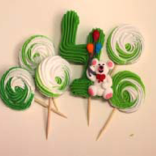 Цифра дитяча №4 /16шт