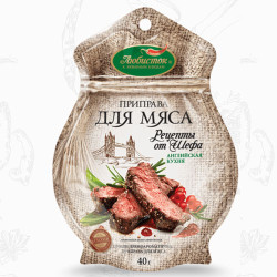 Приправа для м'яса без солі (ф / п) 40г / 20шт Приправа для м'яса без солі (ф / п) 40г / 20шт