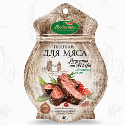 Приправа для м'яса без солі (ф / п) 40г / 20шт