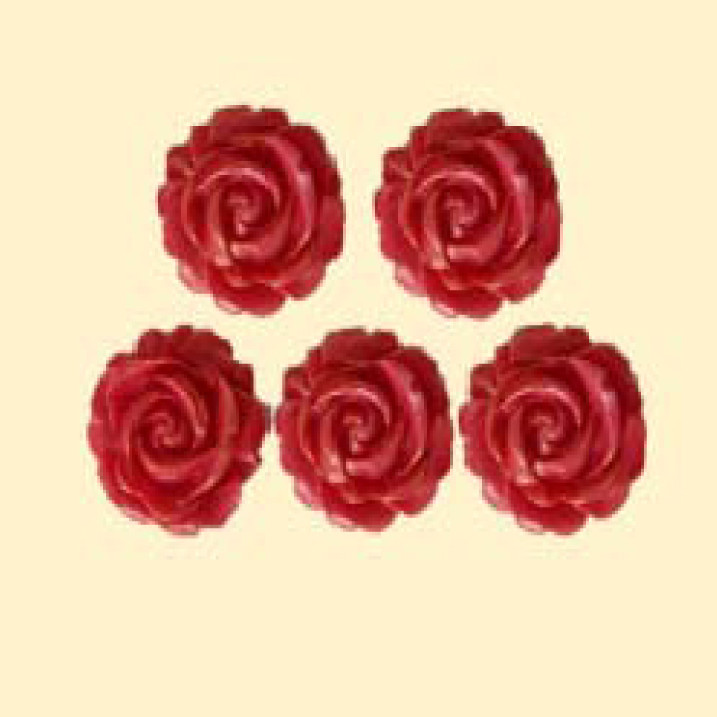 Троянда мала червона перламутрова (5 шт) / 50шт