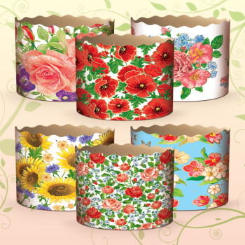 (110х85) Бумажная форма для пасок   