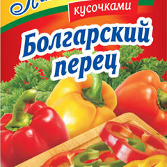 Болгарський перець кусочками 40г / 30шт