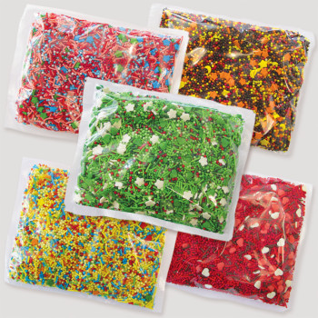 Посыпка Микс  100гр/80шт прозр