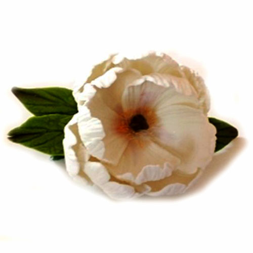 Піон D=90 мм з листочками