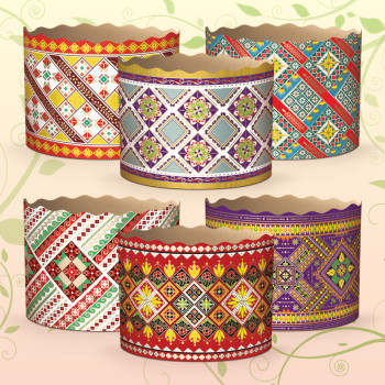 (110х85) Бумажная форма для пасок   